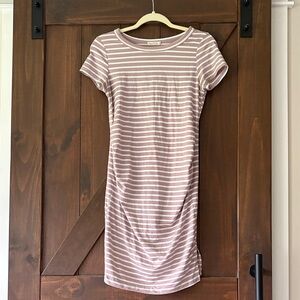 Old Navy Mauve Striped Maternity Midi Dress (3/$20)